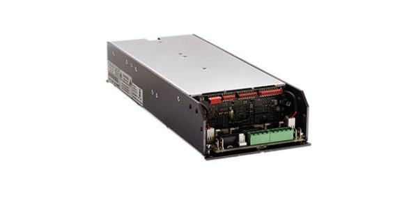 IpalMod amplifier module in a black enclosure with green terminal connectors