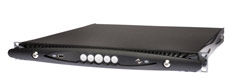 Powersoft X4 amplifier, angled front view