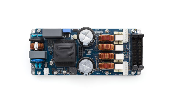 MiniMod 4 amplifier module, circuit board seen from above
