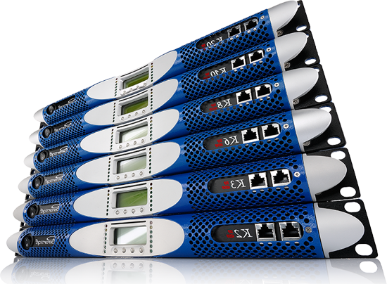 Six Powersoft K Series amplifiers stacked: K2, K3, K6, K8, K10 and K20
